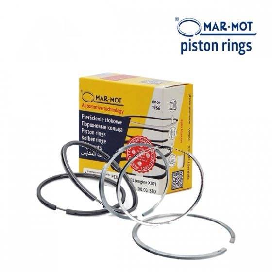 رینگ پیستون پژو 405 - XU7 برند مارموت اصل لهستان MAR-MOT